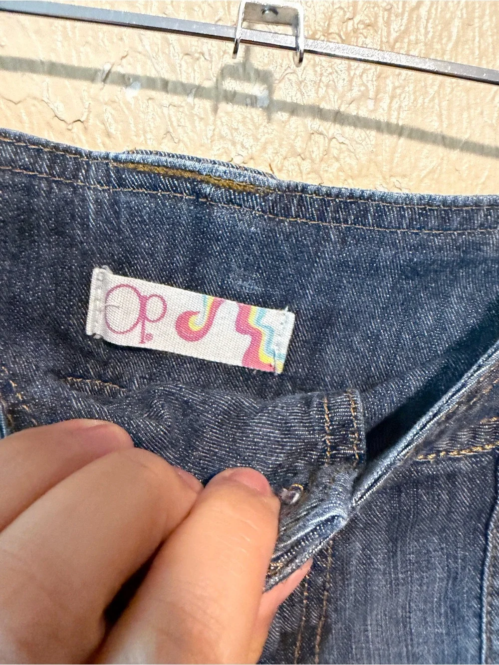 OP Vintage Denim Shorts Size 11 Retro Shorty Shorts